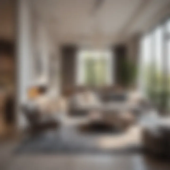Modern condo interior showcasing open space and natural light