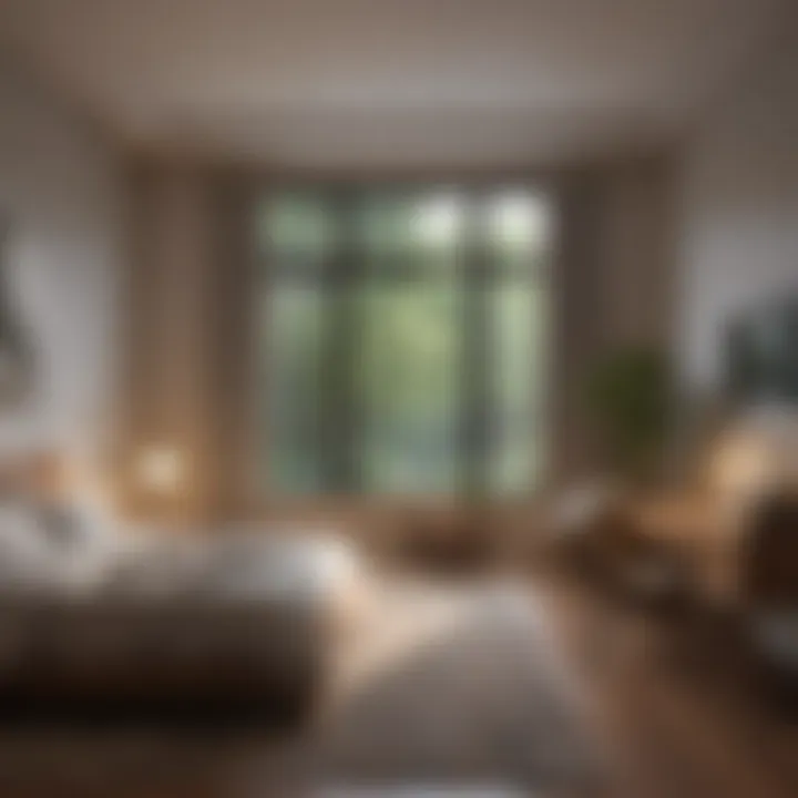 Cozy bedroom with natural lighting and minimalist decor