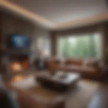 Stylish Living Room at Crestwood Hills Luxurious living room interior designed for comfort and style