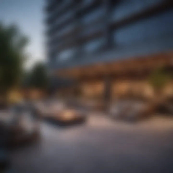 Luxurious amenities at Denny Triangle Apartments including a rooftop lounge and fitness center