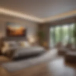 Stylish room showcasing modern amenities
