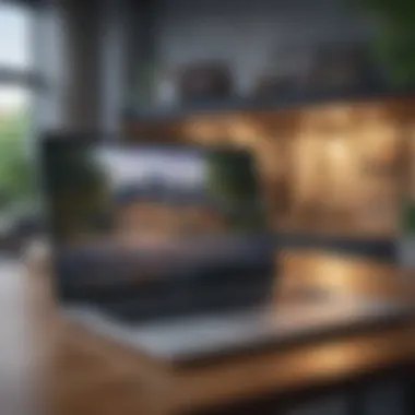 Leveraging Technology for Hidden Gems A laptop displaying real estate listings with a focus on off-market options