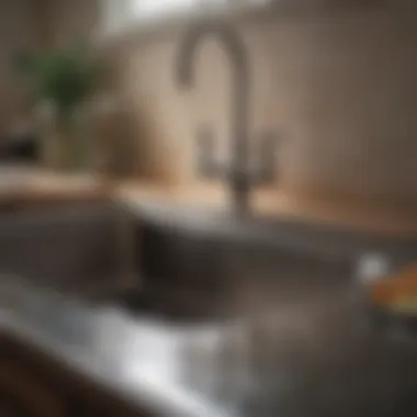 Heat Treatment for Clearing Sink Blockages Cleaning kitchen sink drain with hot water
