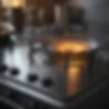 Sparkling clean stove top after maintenance