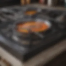 Spotless stove top after cleaning