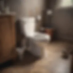 Illustration of a plunger and a toilet
