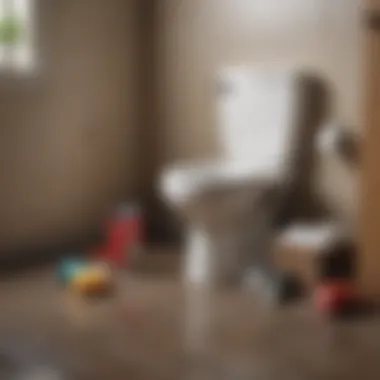 Various household items that can be used for toilet unclogging