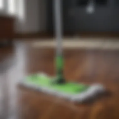 Microfiber Mop Microfiber mop for gentle cleaning of laminate wood floors