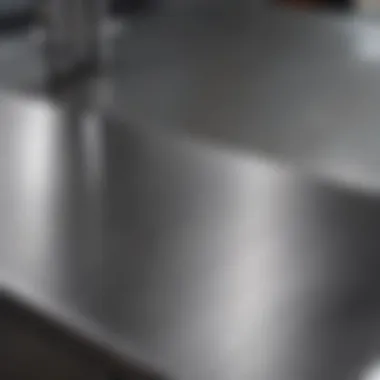 A streak-free stainless steel surface after effective cleaning