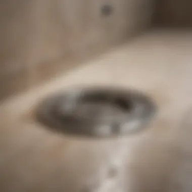 A well-maintained shower with a clear drain, reflecting the results of proper maintenance.