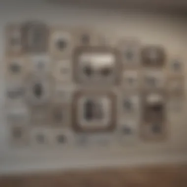 Gallery Wall Showcase Exquisite gallery wall showcasing artistry