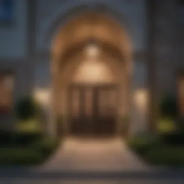 Elegant Neighborhood Entrance