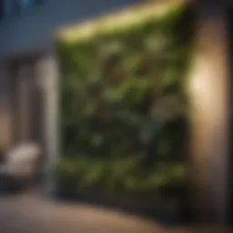 Minimalist Vertical Garden on Apartment Patio