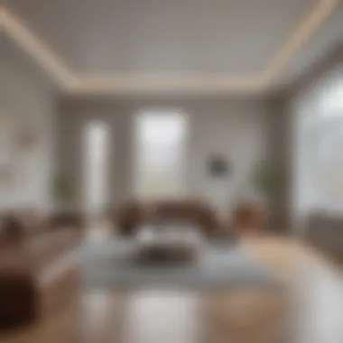 Empty interior of a modern apartment in Washington, D.C.