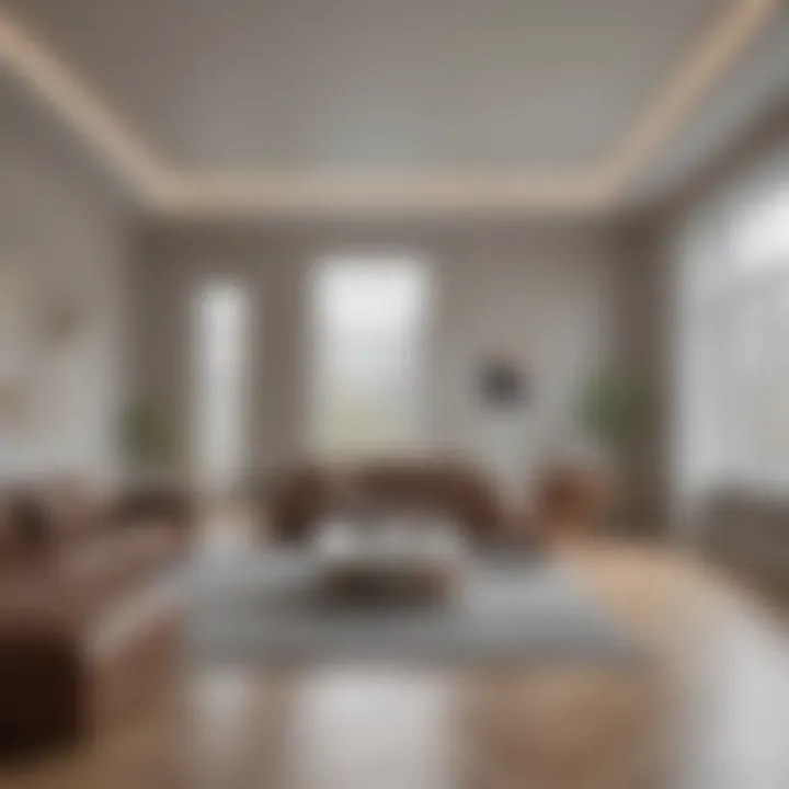 Empty interior of a modern apartment in Washington, D.C.