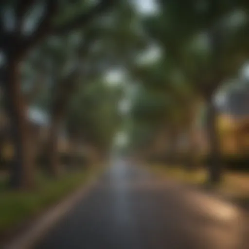 Enchanting Tree-Lined Street in Village Oaks