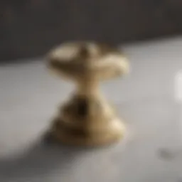 Elegant brass water stopper for stand-up shower