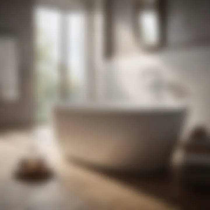 Comfortable bath accessories enhancing relaxation