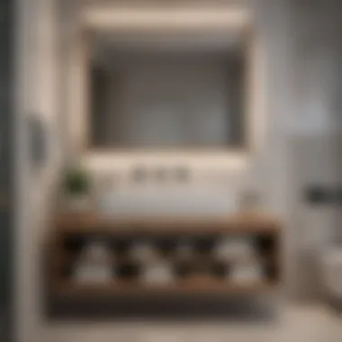Elegant storage solutions for bathroom organization