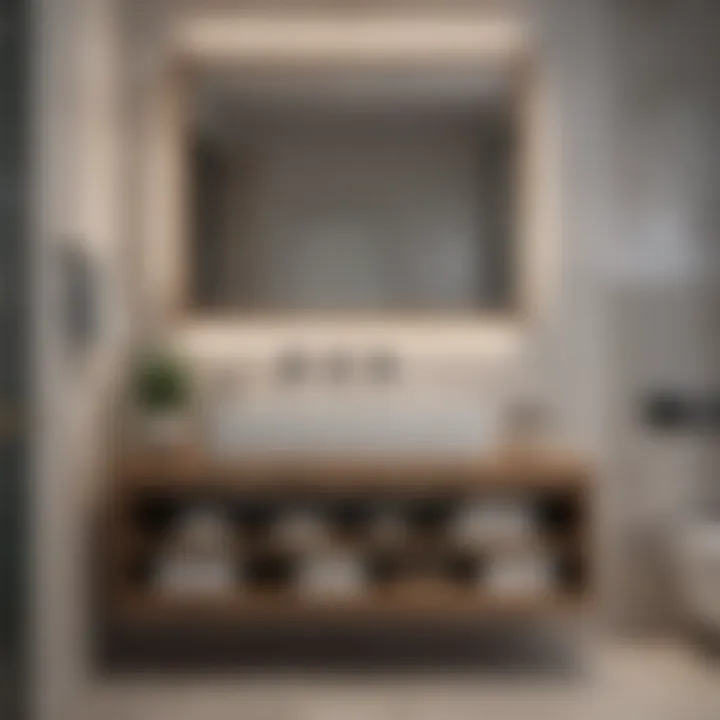 Elegant storage solutions for bathroom organization