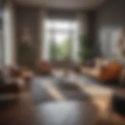 A well-organized apartment with essential furnishings
