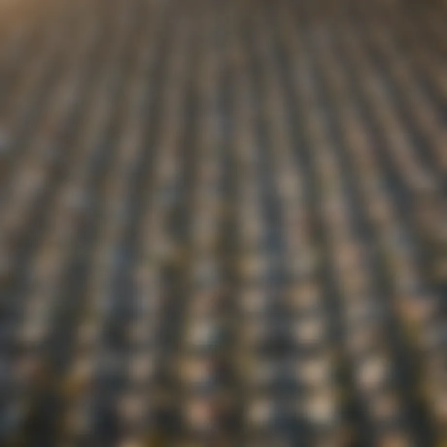 Aerial view showcasing diverse neighborhoods in Los Angeles