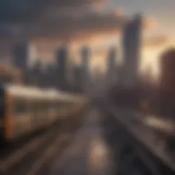 A skyline view of an affordable metro area