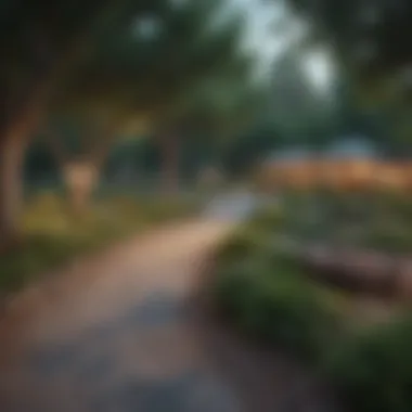 Community park reflecting quality of life