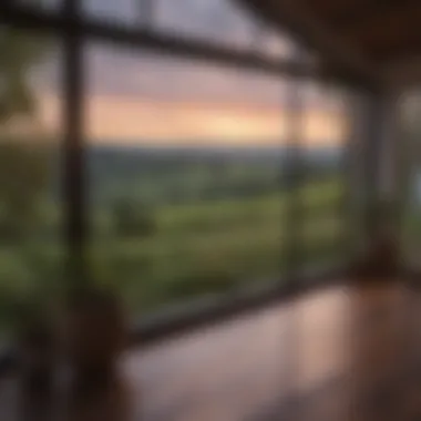 Breathtaking views from a rural rental property. Scenic countryside view from a rental property