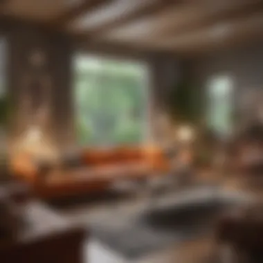 Artistic Living Space in Bishop Arts Cozy living space showcasing artistic decor