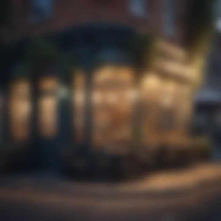 Nearby local cafes and shops