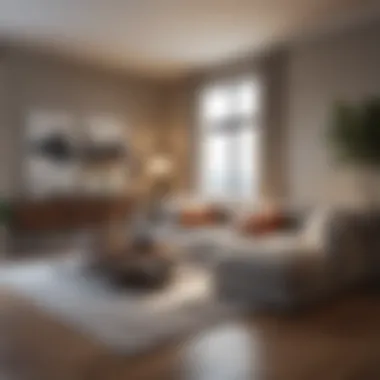 Spacious and Modern Apartment Interiors Modern apartment interior highlighting spacious living areas and design