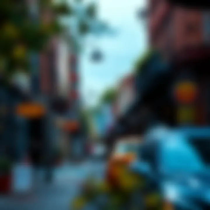 Vibrant Streets of Slabtown Scenic view of Slabtown streets, showcasing vibrant local businesses and urban charm.