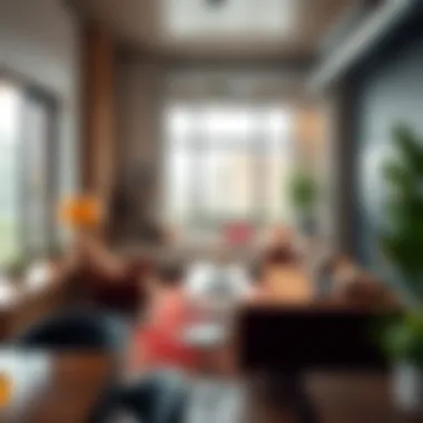 Stylish Interiors of Slabtown Apartments Stylish interior of a Slabtown apartment, featuring modern decor and spacious living areas.