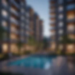A modern apartment complex in 80231 showcasing vibrant architecture.