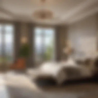 Luxurious master bedroom in San Diego
