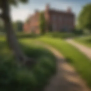 The lush landscape of Baltimore's Fort McHenry