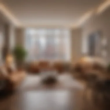Inviting Interior of a Co-op Unit Cozy interior of a co-op unit highlighting unique design elements