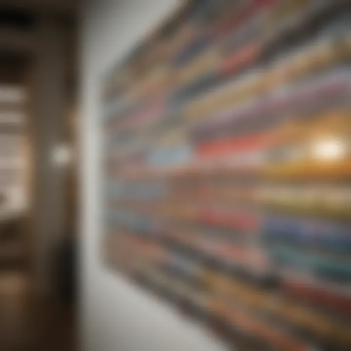 Creative use of washi tape to hang photos artistically on walls