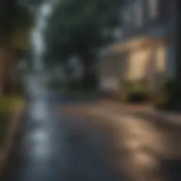 Charming neighborhood street in a Philadelphia suburb