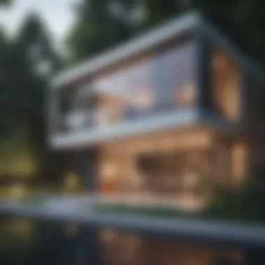 Modern Residential Property A modern residential property showcasing innovative design and architecture.