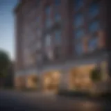 Elegant exterior view of Dupont Place Apartments showcasing architectural design