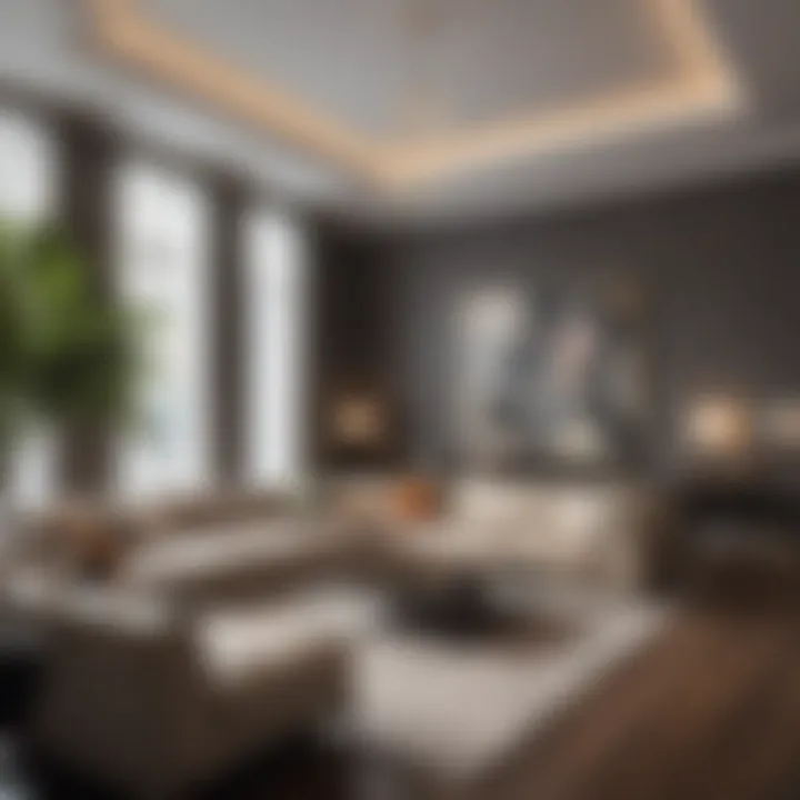 Luxurious living room interior at Dupont Place Apartments