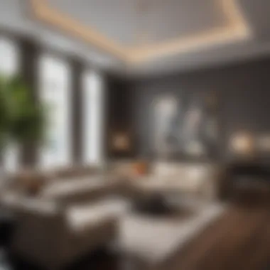 Opulent Living Spaces in Dupont Place Luxurious living room interior at Dupont Place Apartments