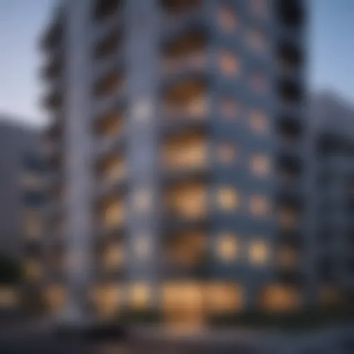 Modern architectural design of downtown LA flats