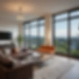 Stunning view of a four-bedroom apartment in Seattle's vibrant neighborhood