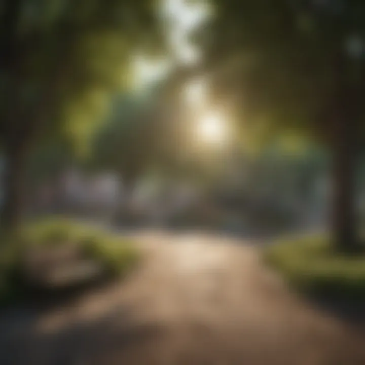 A community park bustling with activity