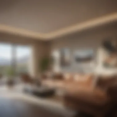 Modern living room interior of a rental property in Ahwatukee.