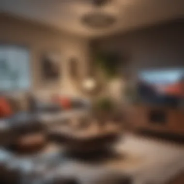 Cozy Living Room with Unique Decor Cozy living room in a rental property showcasing unique decor