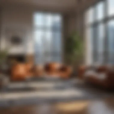 Contemporary Urban Living Stylish urban apartment interior showcasing modern design.